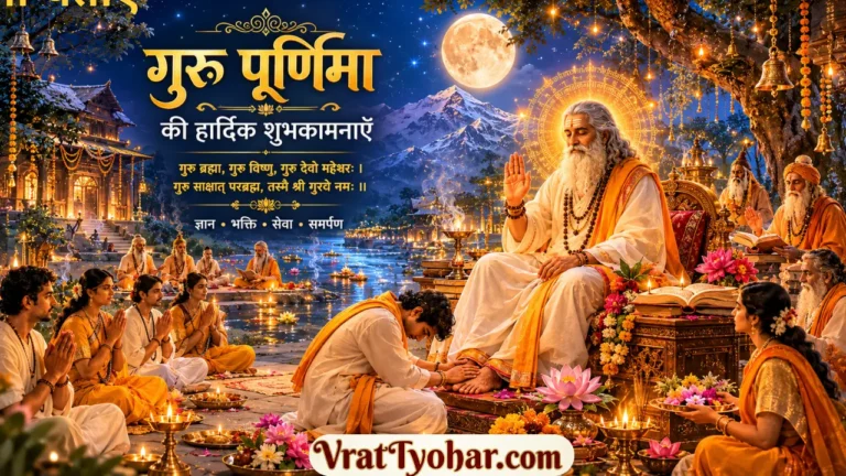 गुरु पूर्णिमा पर गुरु पूजा करते शिष्य