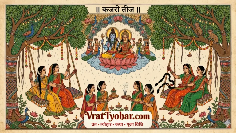 Kajari Teej utasav puja