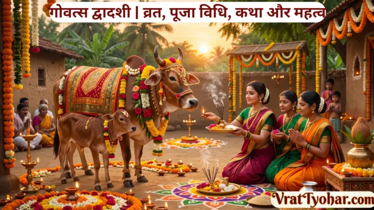 गोवत्स द्वादशी व्रत में गौ माता और बछड़े की पूजा