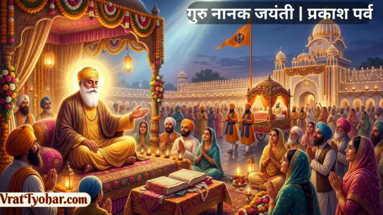 गुरु नानक जयंती पर गुरु नानक देव जी का दिव्य स्वरूप, स्वर्ण मंदिर, कीर्तन, प्रकाश उत्सव