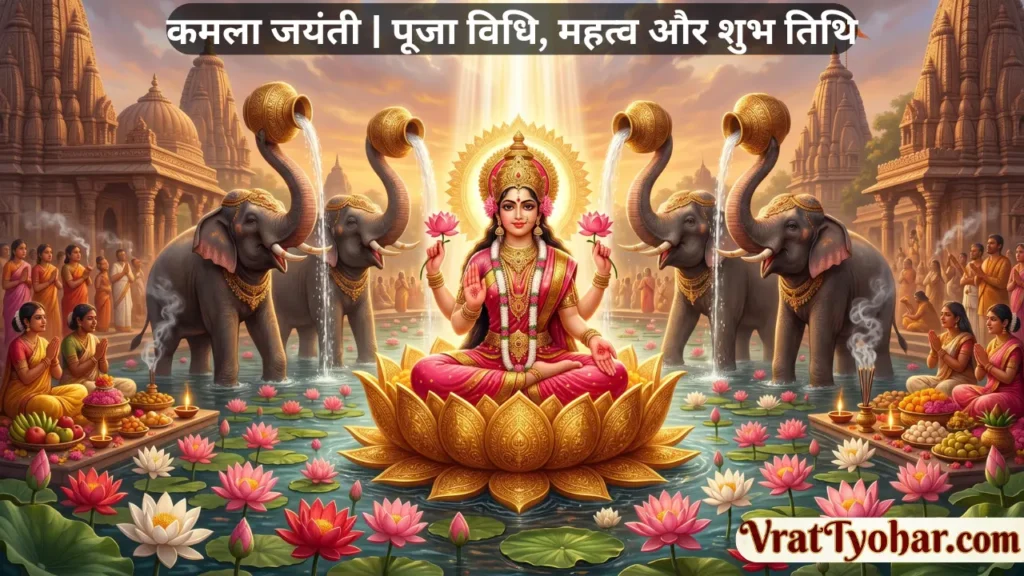 दशमहाविद्या की दसवीं महाविद्या माता कमला का पवित्र चित्र