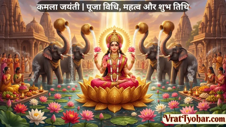 दशमहाविद्या की दसवीं महाविद्या माता कमला का पवित्र चित्र