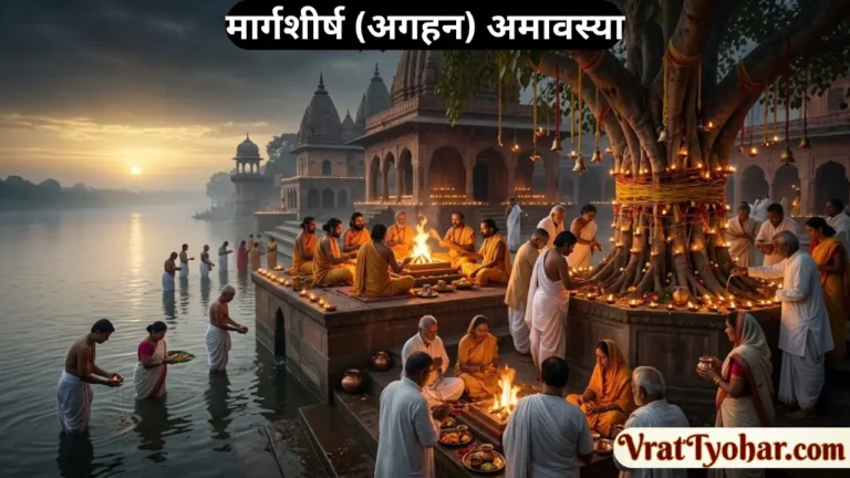 मार्गशीर्ष अमावस्या पर पितृ तर्पण, पवित्र नदी में स्नान, दीपदान, भगवान शिव एवं भगवान विष्णु की पूजा