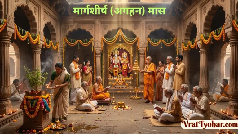 मार्गशीर्ष मास में भगवान श्रीकृष्ण, भगवान विष्णु, तुलसी पूजन