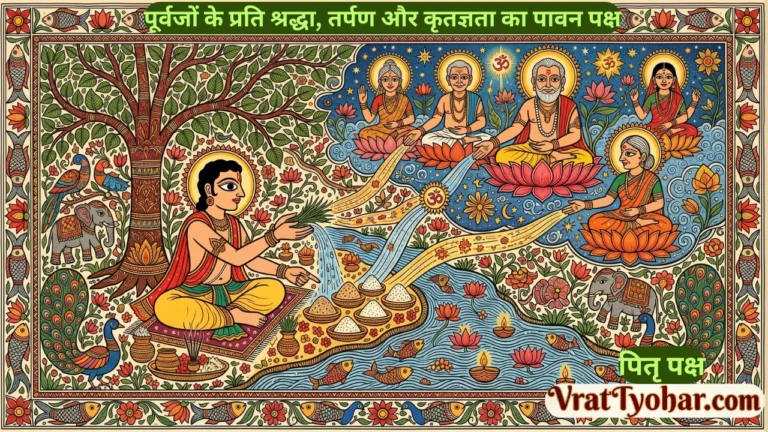 पितृ पक्ष में पितरों का तर्पण करते श्रद्धालु