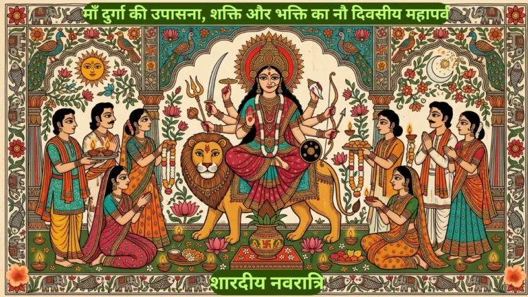 शारदीय नवरात्रि में मां दुर्गा की पूजा, कलश स्थापना और भक्तों की आराधना