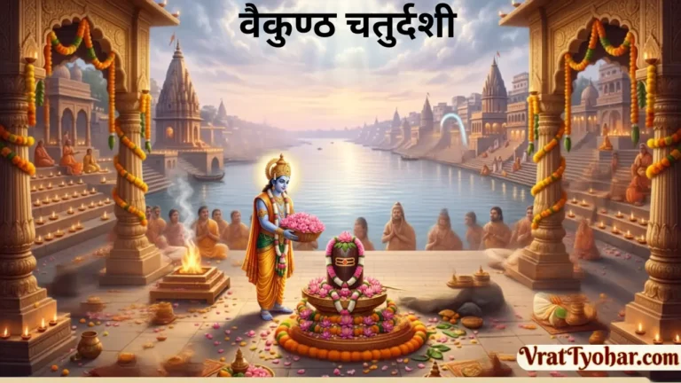 भगवान विष्णु द्वारा भगवान शिव की आराधना का दिव्य दृश्य