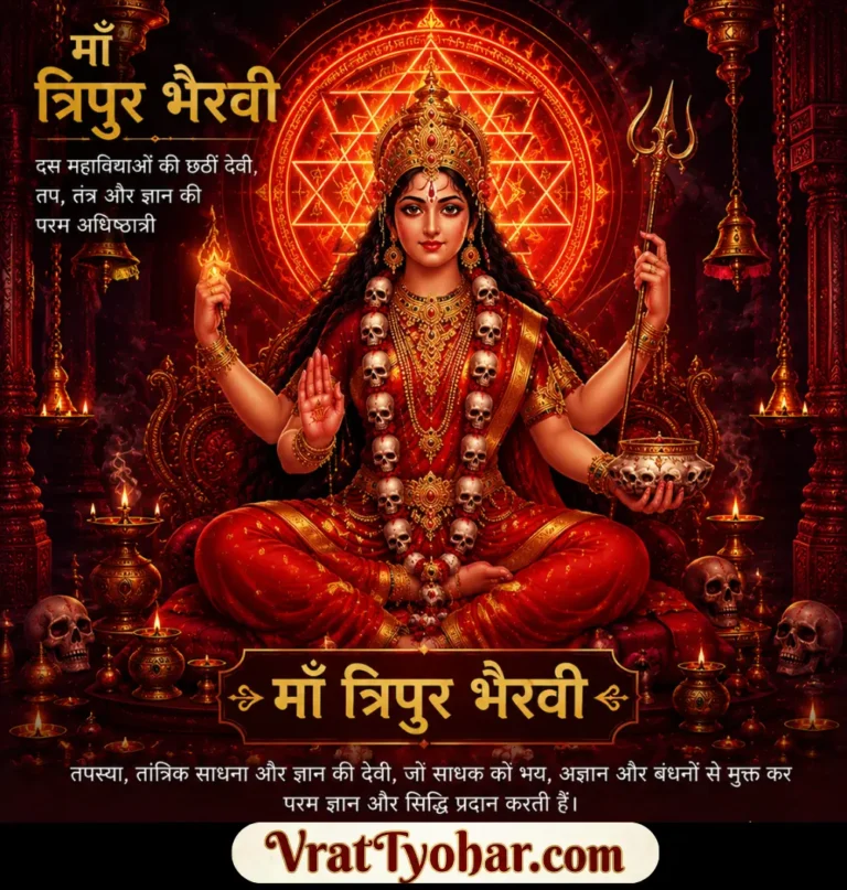माँ त्रिपुर भैरवी का दिव्य स्वरूप