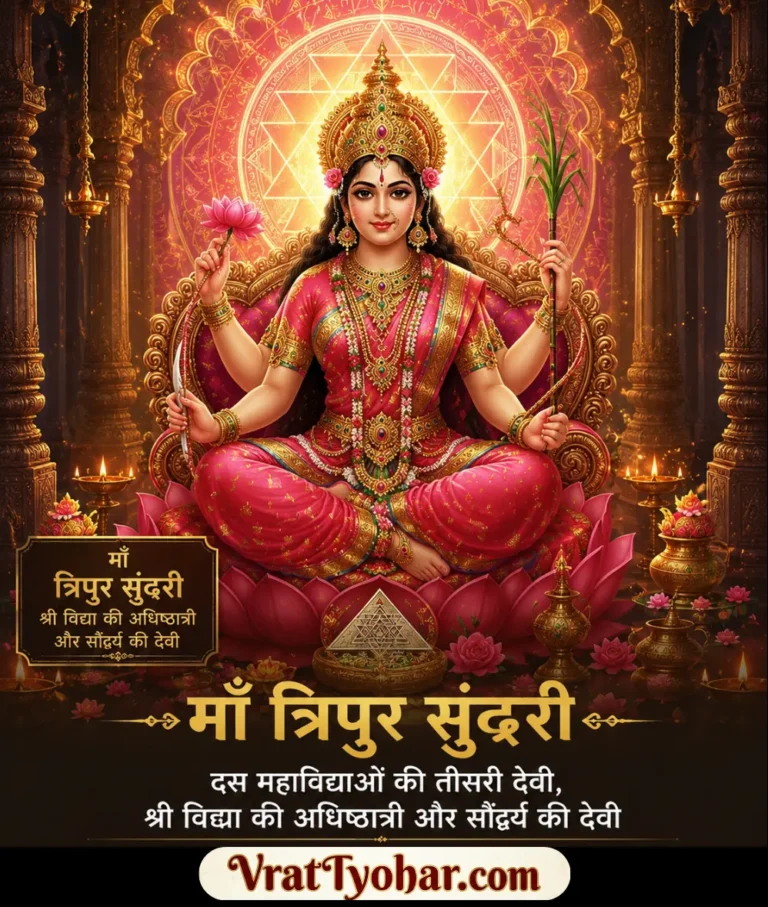 माँ त्रिपुर सुंदरी (षोडशी) का दिव्य स्वरूप