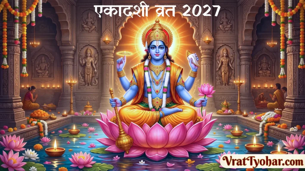 एकादशी व्रत 2027 सूची भगवान विष्णु की पूजा और सभी एकादशी तिथियों का कैलेंडर