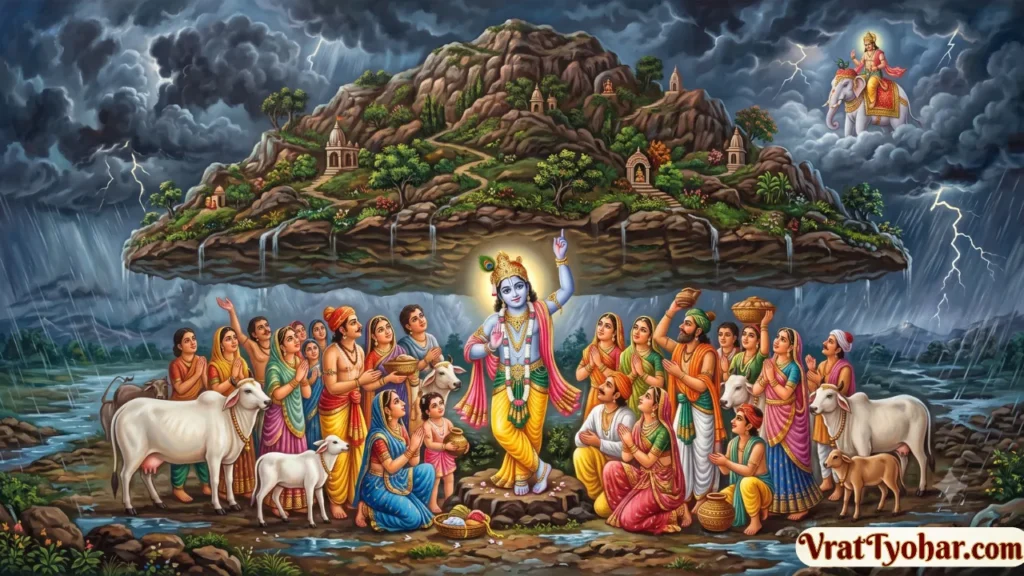 भगवान श्रीकृष्ण, गिरिराज गोवर्धन पर्वत