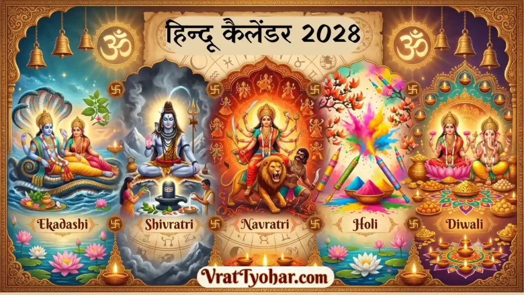 वर्ष 2028 के सभी व्रत और त्योहारों की सही तिथियां और जानकारी