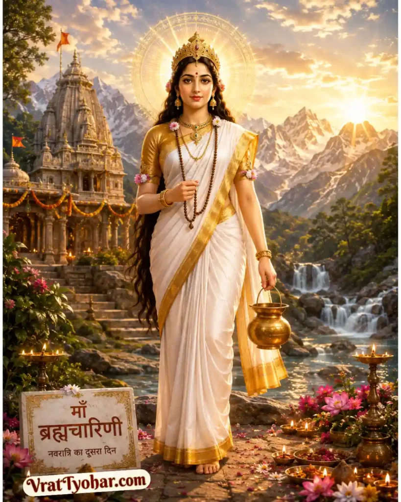 माँ ब्रह्मचारिणी नवदुर्गा का द्वितीय स्वरूप