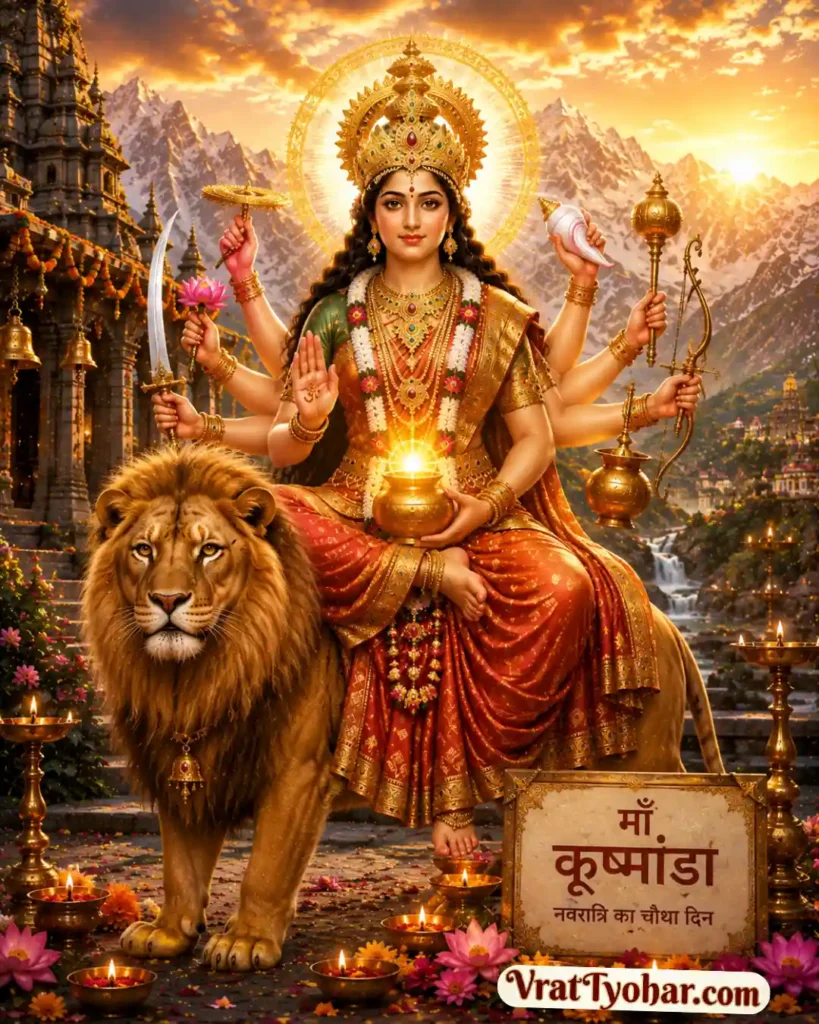 माँ कूष्मांडा नवदुर्गा का चतुर्थ स्वरूप