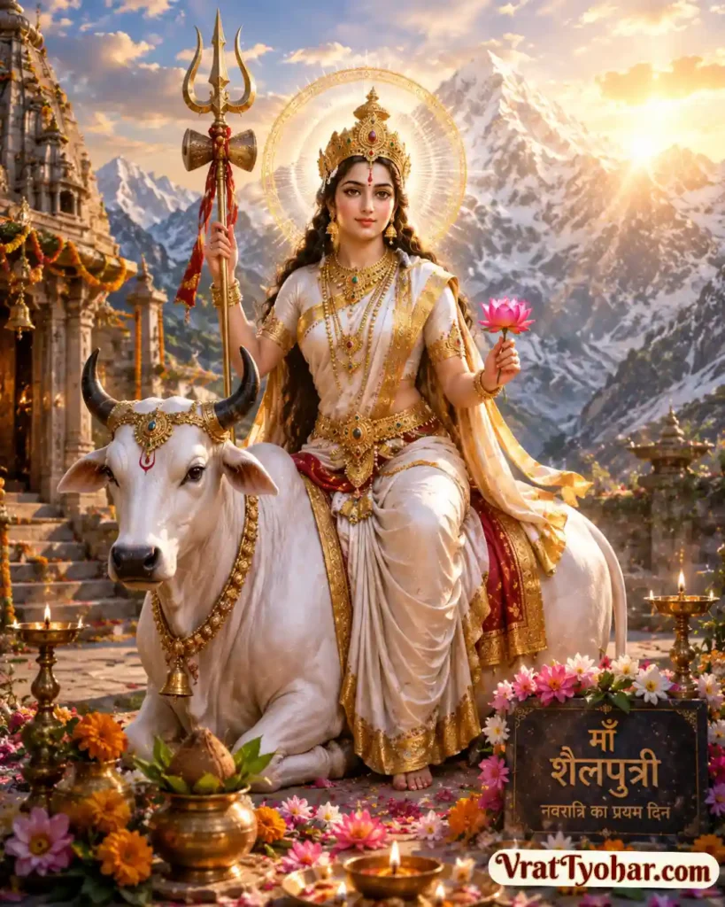 माँ शैलपुत्री नवदुर्गा का प्रथम स्वरूप