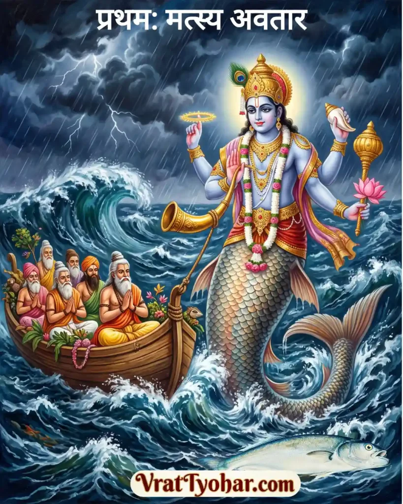 भगवान विष्णु का प्रथम मत्स्य अवतार
