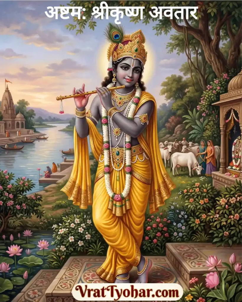 भगवान विष्णु का अष्टम श्रीकृष्ण अवतार