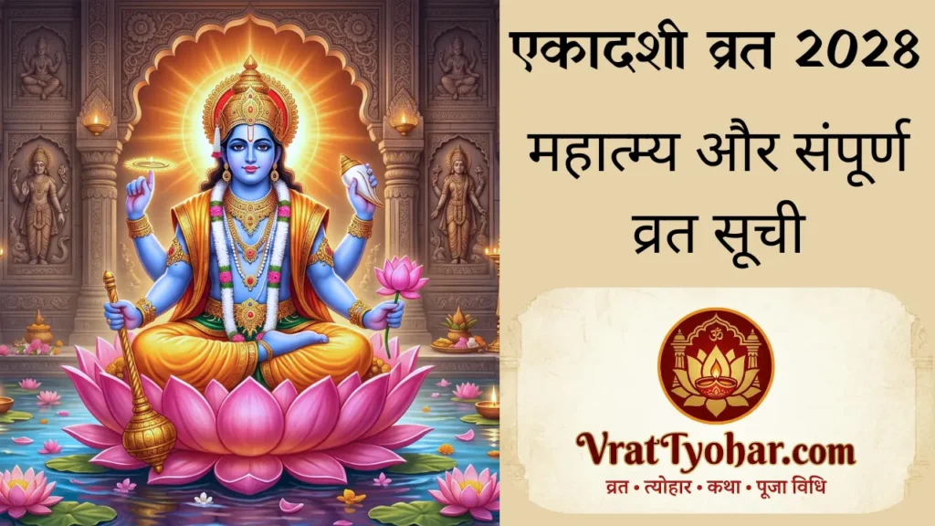 भगवान श्री हरी विष्णु इमेज और वर्ष 2028 की एकादशी व्रत सूची
