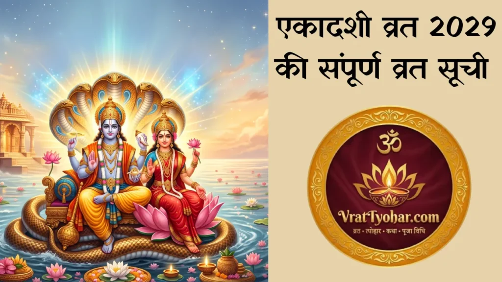 एकादशी व्रत 2029 की सभी तिथियां, दिन, पक्ष और भगवान विष्णु पूजा कैलेंडर