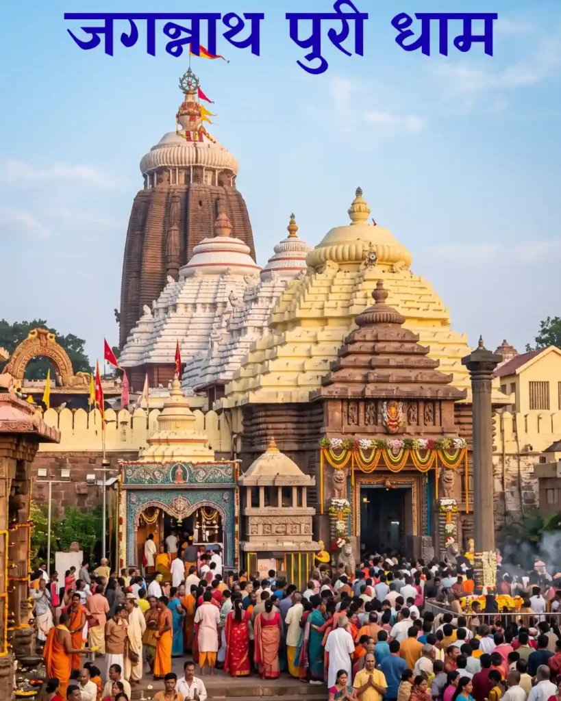 जगन्नाथ पुरी धाम में भगवान जगन्नाथ का प्रसिद्ध मंदिर